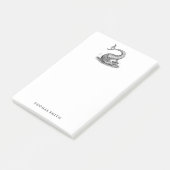 -zeeborstkast, persoonlijk post-it® notes (Schuin)