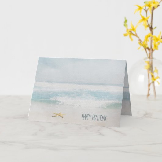 Zeebrasem en oceaansurf waterverf kaart (Gele Bloem)