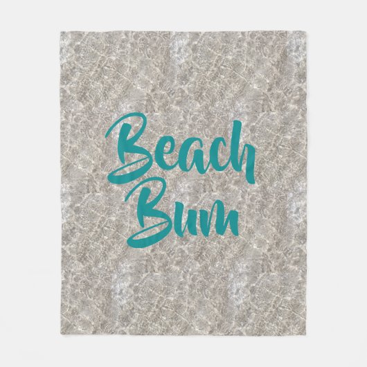 Zeebrasem-water op het strand fleece deken (Voorkant)