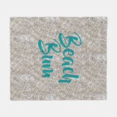 Zeebrasem-water op het strand fleece deken (Voorkant (Horizontaal))