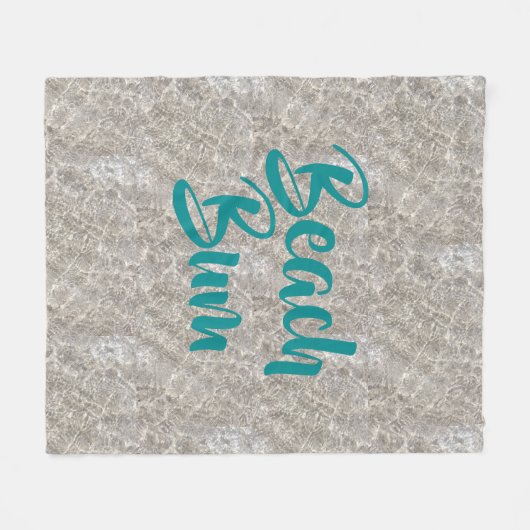 Zeebrasem-water op het strand fleece deken (Voorkant (Horizontaal))