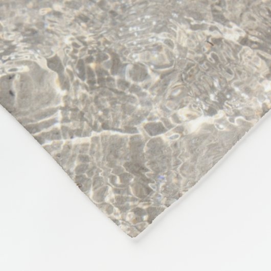 Zeebrasem-water op het strand fleece deken (Hoek)