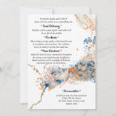 Zeebrasem waterverf sinaasappel zee kaart (Achterkant)