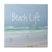 Zeebrasem zee blauw tegeltje (Voorkant)