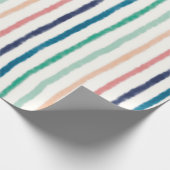 Zeebries Strepen Cadeaupapier (Hoek)