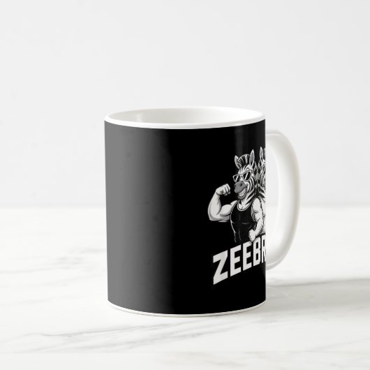Zeebros Cute Zebra Duo Design For Zebros Lovers Koffiemok (Voorkant rechts)