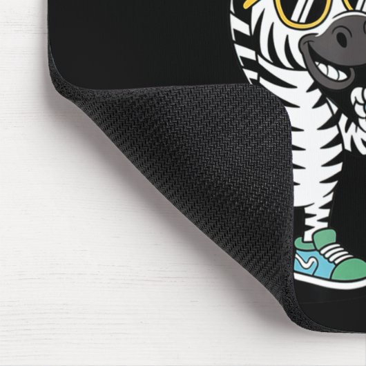 Zeebros Cute Zebra Duo Design For Zebros Lovers  Muismat (Hoek)