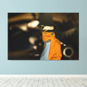 ZEECAPITEIN 60 X 40 DOEK OMWIKKELDE PRINT (Insitu (Houten vloer))