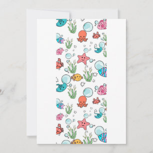 Zeecreatuur cadeau, zeecreatuur  kaart