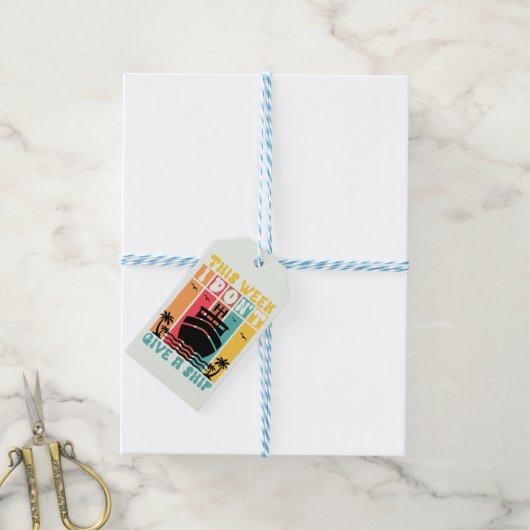 Zeecruise Cadeaulabel (Met Touw)
