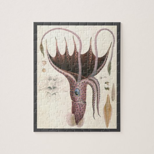 zeedieren, baardplein legpuzzel (Verticaal)