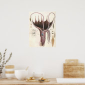  zeedieren, baardplein poster (Keuken)