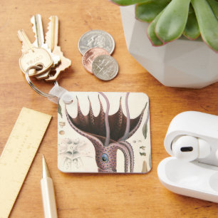 zeedieren, baardplein sleutelhanger