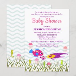 Zeedieren Baby Shower Kaart