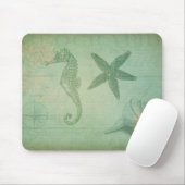 zeedieren en zeeschelpen muismat (Met muis)