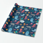Zeedieren Inpakpapier (Uitgerold)