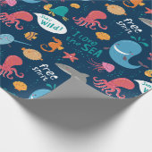 Zeedieren Inpakpapier (Hoek)