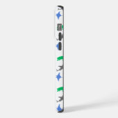 Zeedieren met patronen iPhone hoesje (Linkerkant)