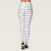Zeedieren met patronen leggings (Achterkant)