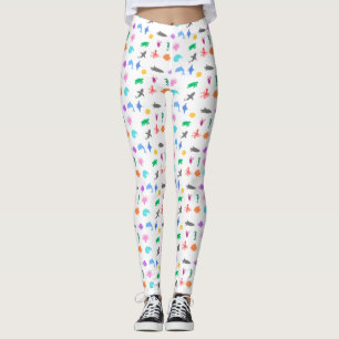 Zeedieren met patronen leggings