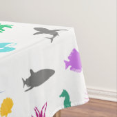 Zeedieren met patronen tafelkleed (Voorbeeld)