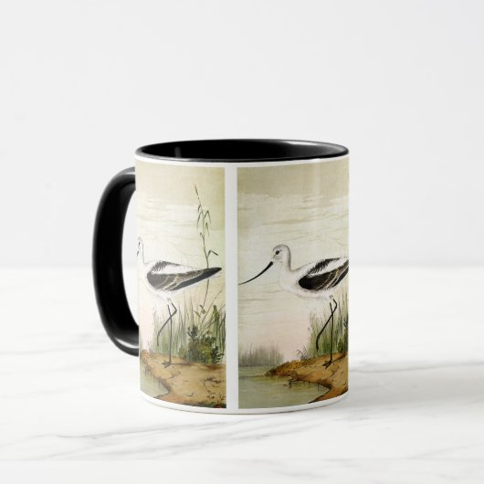  zeedieren Shorebirds, Avocet Birds Mok (Voorkant links)