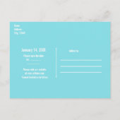 Zeedieren Strand Aquarel Elegant Save the Date Aankondigingskaart (Achterkant)