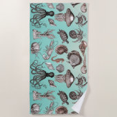 Zeedieren Strandlaken (Voorkant)