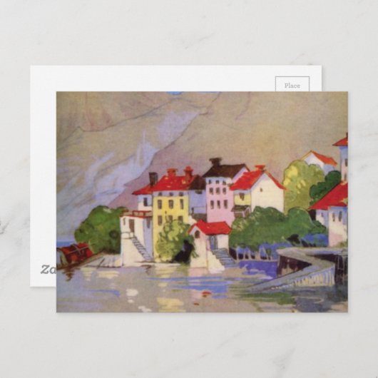  zeedorp Italië Toerisme Briefkaart (Voorkant / Achterkant)