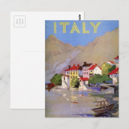  zeedorp Italië Toerisme Briefkaart (Voorkant / Achterkant)