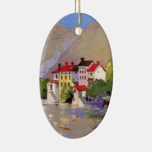  zeedorp Italië Toerisme Keramisch Ornament (Rechts)