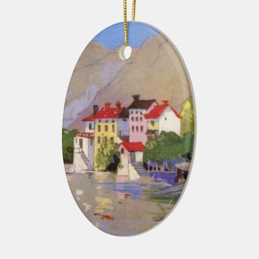  zeedorp Italië Toerisme Keramisch Ornament (Links)