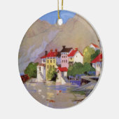  zeedorp Italië Toerisme Keramisch Ornament (Links)