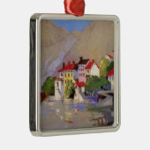  zeedorp Italië Toerisme Metalen Ornament (Rechts)