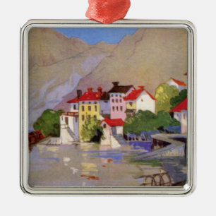  zeedorp Italië Toerisme Metalen Ornament