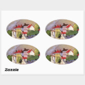  zeedorp Italië Toerisme Ovale Sticker (Vel)