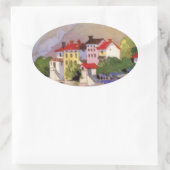  zeedorp Italië Toerisme Ovale Sticker (Tas)