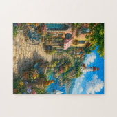 Zeedorp ontsnappingspuzzel legpuzzel (Horizontaal)