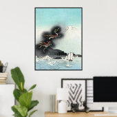 Zeedraak naar Mt. Fuji Japan Poster (Thuiskantoor)