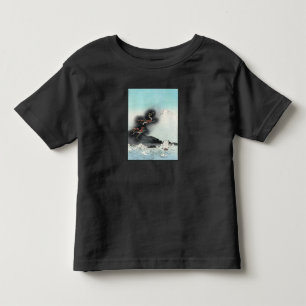 Zeedraak Zeegevecht voor de berg Fuji, Japan Kinder Shirts