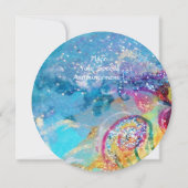 ZEEDRAGON blauw paars zwart geel Kaart (Achterkant)