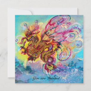 ZEEDRAGON blauw paars zwart geel Kaart