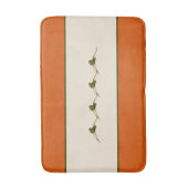 Zeedruif Bloesems- Sienna- Streep Badmat (Voorkant Verticaal)