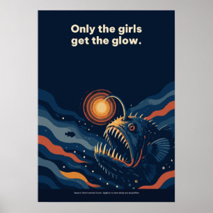 Zeeduivel Alleen De Vrouwtjes Krijgen De Gloed Die Poster