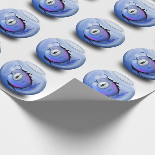 Zeeduivel aquarium vis schaal schattig cadeaupapier (Hoek)