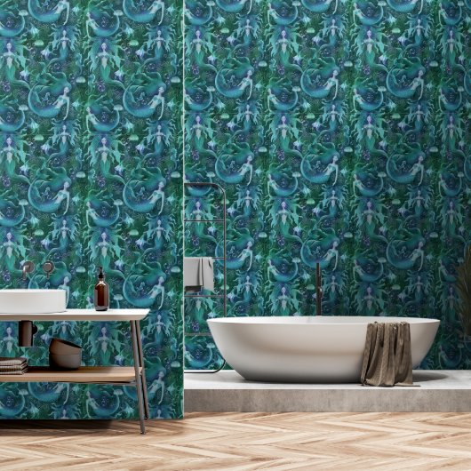 Zeeduivel Behang (Badkamer)