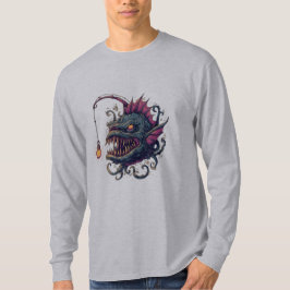 Zeeduivel Comic Art Lange Mouw T-shirt