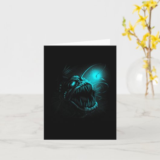 Zeeduivel Diep Zee Schepper Kaart (Gele Bloem)