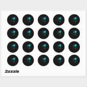 Zeeduivel Diep Zee Schepper Ronde Sticker (Vel)
