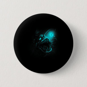 Zeeduivel Diepzee Wezens Zeeduivel Oceaan Zee Ronde Button 5,7 Cm